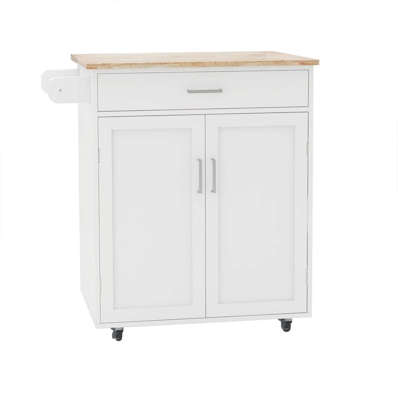 Rolling Kitchen Island Cart with Storage