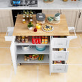Rolling Kitchen Island Cart with Storage