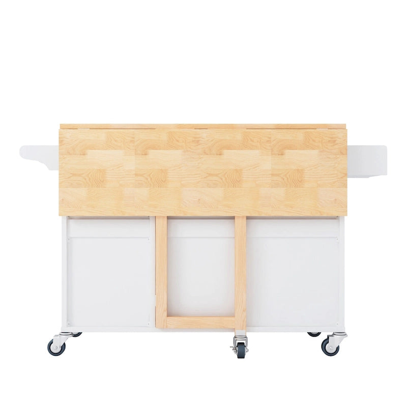Rolling Kitchen Island Cart with Storage