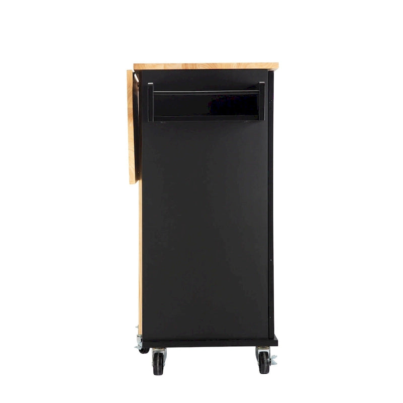 Rolling Kitchen Island Cart with Storage