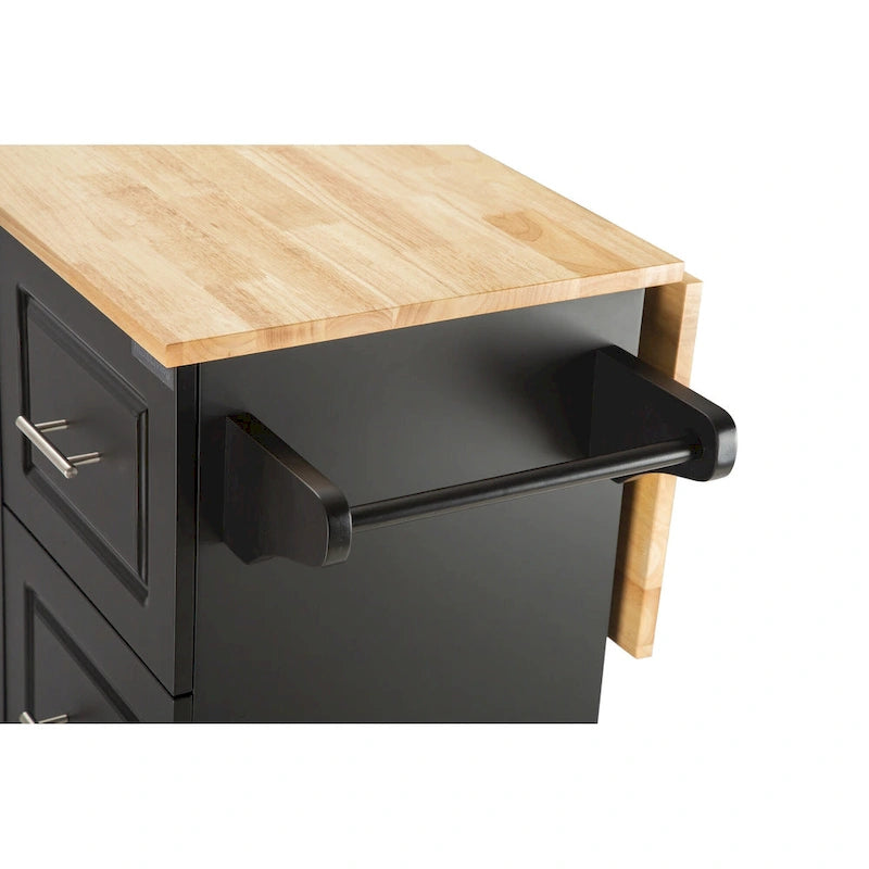 Rolling Kitchen Island Cart with Storage