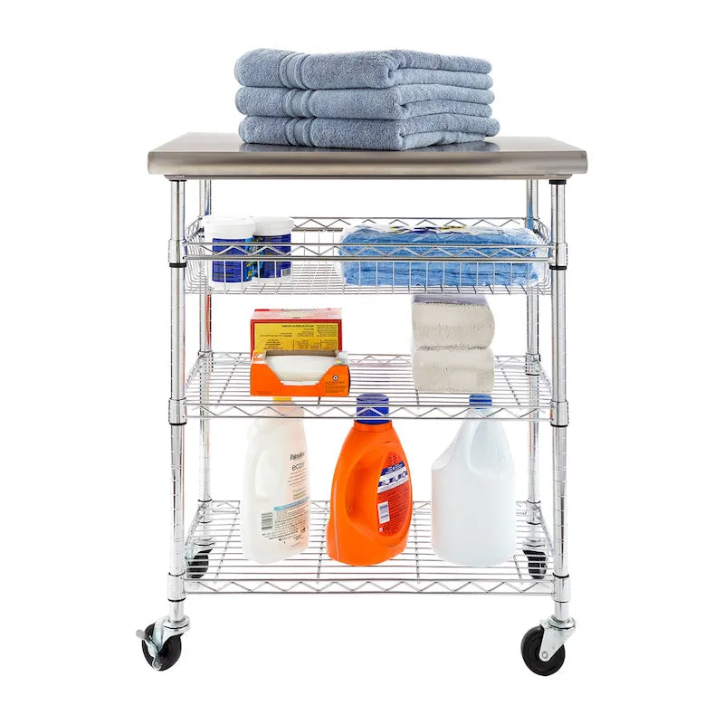 Stainless-Steel Utility Cart NSF, 30 W x 20 D x 36 H