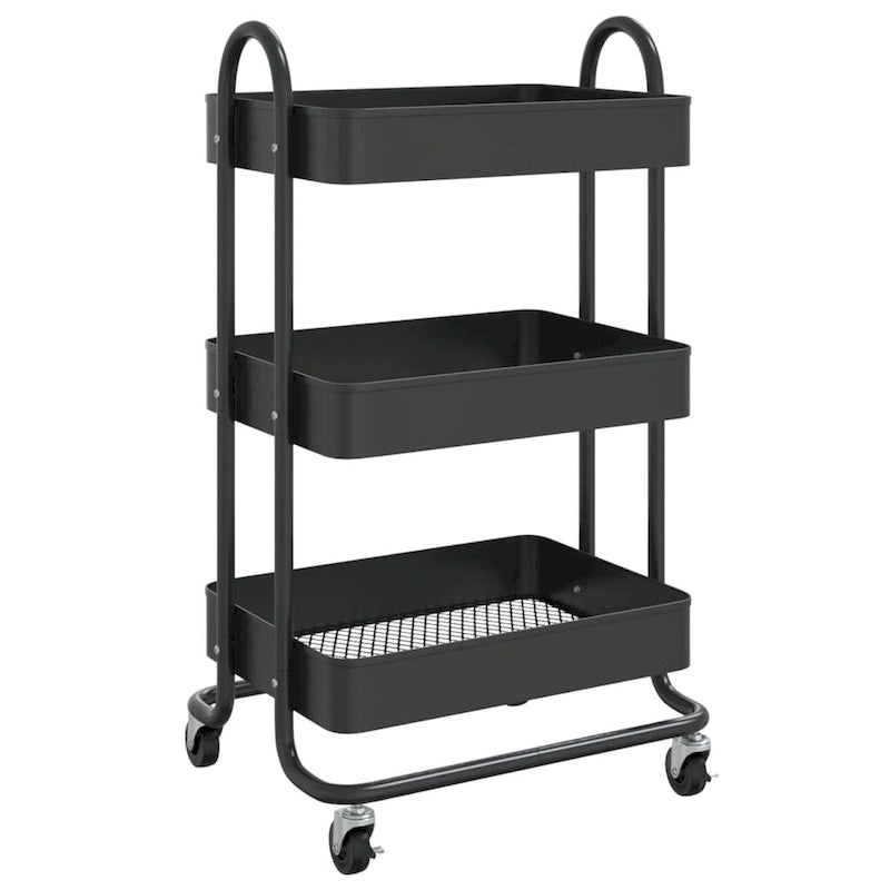 3-Tier Kitchen Trolley Storage Utility Cart - 16.9" x 13.4" x 31.1"