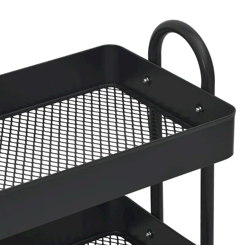 3-Tier Kitchen Trolley Storage Utility Cart - 16.9" x 13.4" x 31.1"