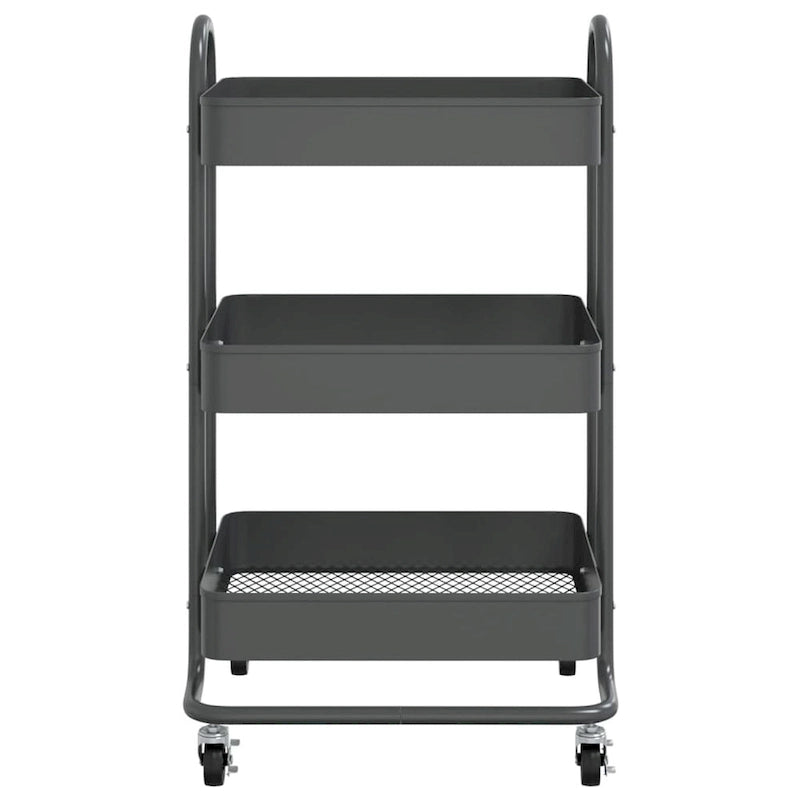 3-Tier Kitchen Trolley Storage Utility Cart - 16.9" x 13.4" x 31.1"