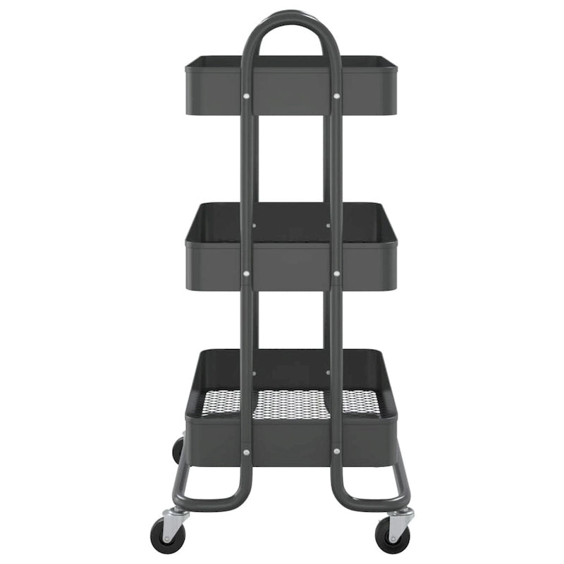 3-Tier Kitchen Trolley Storage Utility Cart - 16.9" x 13.4" x 31.1"