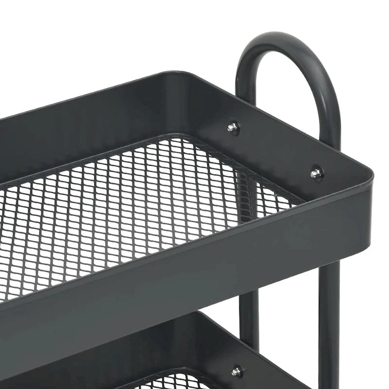 3-Tier Kitchen Trolley Storage Utility Cart - 16.9" x 13.4" x 31.1"