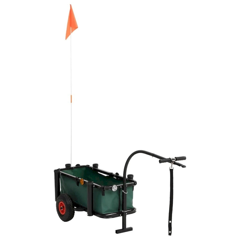 Fishing Trolley Black Steel - 34.3 x 14.6 x 32.3