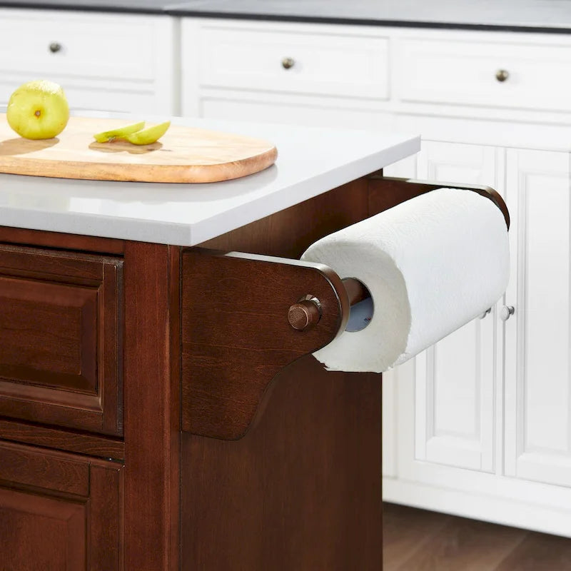 Granite Top Full Size Kitchen Island/Cart - 51.5 W x 18 D x 36 H