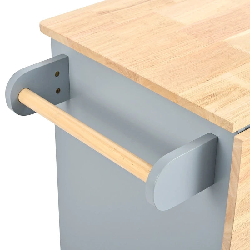 Kitchen Island Cart with Power Outlet