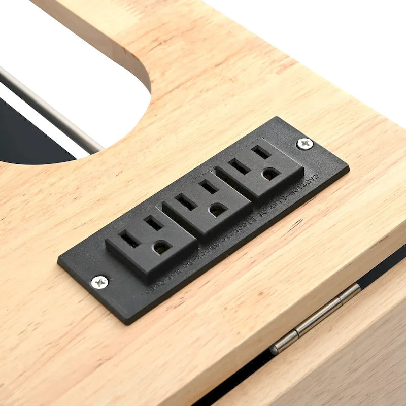 Kitchen Island Cart with Power Outlet