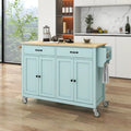 Kitchen Island with Wood Top Kitchen Cart