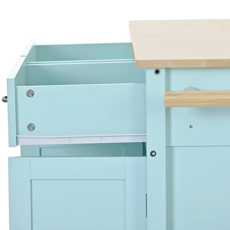 Kitchen Island with Wood Top Kitchen Cart
