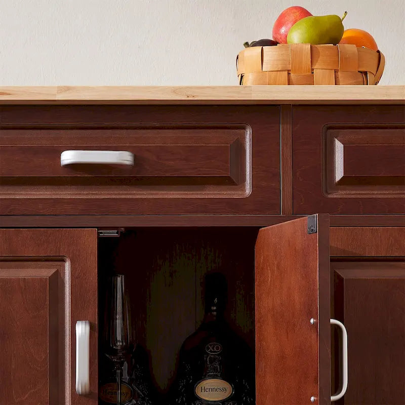 Kitchen Island Cart with 2 Drawers