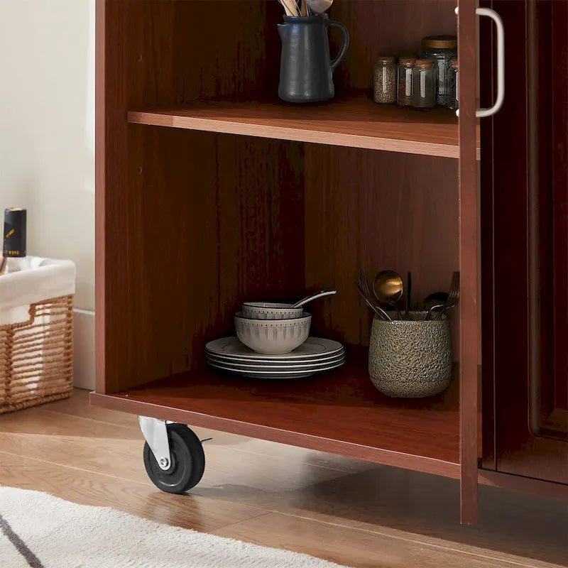 Kitchen Island Cart with 2 Drawers