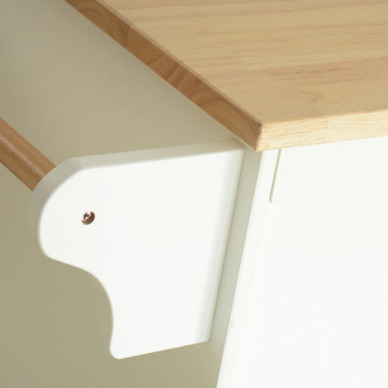 Kitchen Island with Storage & Wheels