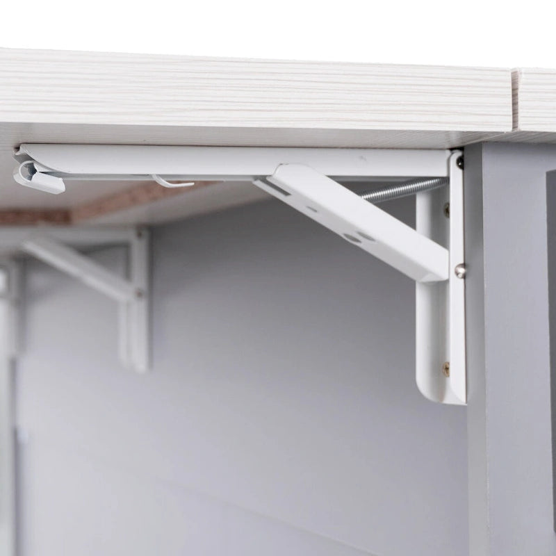 43.8W Kitchen Island with Trash Can Storage Cabinet